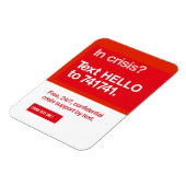 Crisistekstmagneet Magneet (Linkerzijde)