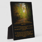 Crisp Autumn Breeze Schilderachtig gedicht Easel F Fotoplaat (Zijkant)