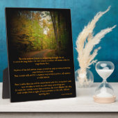 Crisp Autumn Breeze Schilderachtig gedicht Easel F Fotoplaat (Zijkant)