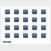 Crisp Blue QUEENS NYC Cadeau Sticker (Vel)