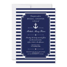 Crisp Blue White Nautical Bridal Shower