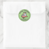 Crisp Chrispy Prez van Burgers Ronde Sticker (Tas)