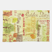 Crisp Dagen van Herfst Herfst Thema Keukenhanddoek (Horizontaal)