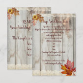 Crisp Fun Wedding Kaart (Voorkant / Achterkant)