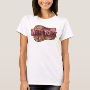 Crisp Gold NEW YORK Shirt Ontwerp