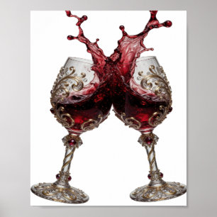 Crisp Gold PROOST OP GOEDE GEZONDHEID Citat Shirt Poster