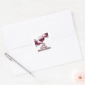 Crisp Gold WIJN VERPLICHT Cadeau Sticker (Envelop)