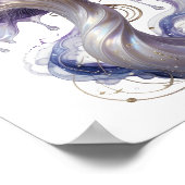 Crisp Goud ABSTRACTE KUNST Grafisch ontwerp Poster (Hoek)