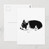 crisp hallo, corgi kalm briefkaart (Voorkant / Achterkant)