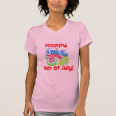 Crisp Happy 4 juli kleuren T-shirt (Voorkant)