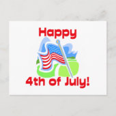 Crisp Happy 4th van juli Kleuren Briefkaart (Voorkant)