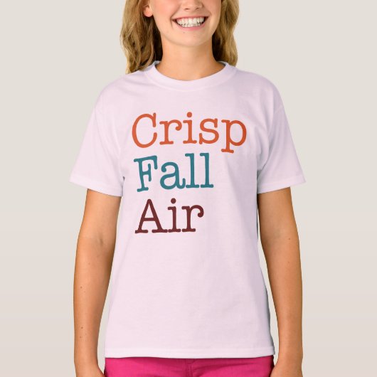 Crisp Herfst Air Herfstseizoen T-shirt (Voorkant)