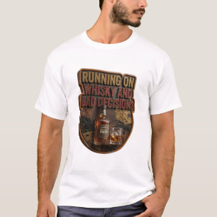 Crisp LOPENDE OP WHISKY EN SLECHTE BESLISSINGEN T-shirt