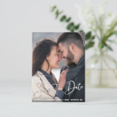Crisp, modern en stijlvol | Save the date Briefkaart (Staand voorkant)