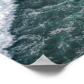 Crisp Ocean Wave - Luchtfoto Kustfotografie voor Poster (Hoek)