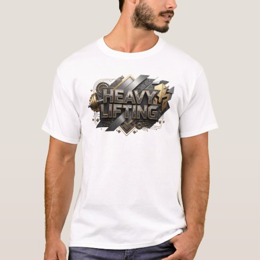 Crisp Oranje ZWARE HEFSTATEMENT T-shirt (Voorkant)