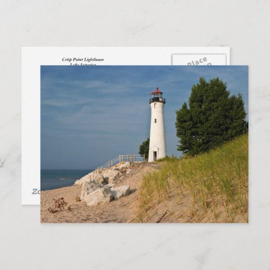 Crisp Point Lighthouse Briefkaart (Voorkant / Achterkant)