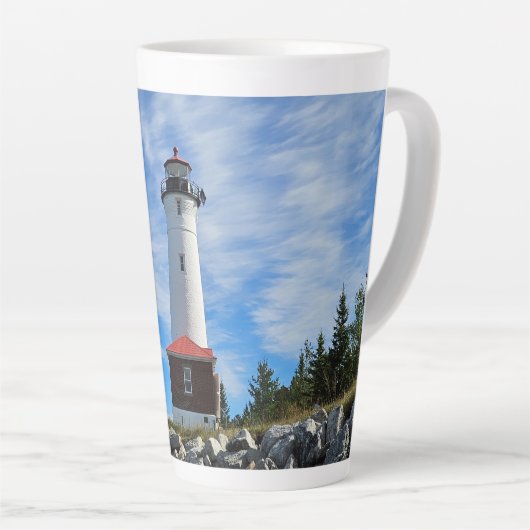 Crisp Point Lighthouse Latte Mok (Rechterhoek)