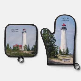 Crisp Point Lighthouse Ovenwant & Pannenlap Set