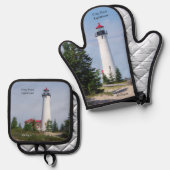Crisp Point Lighthouse Ovenwant & Pannenlap Set (Voorkant / Achterkant)