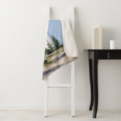 Crisp Point Lighthouse sherpa blanket Deken (In situ)