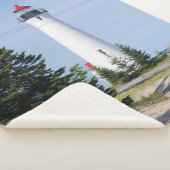 Crisp Point Lighthouse sherpa blanket Sherpa Deken (3/4)