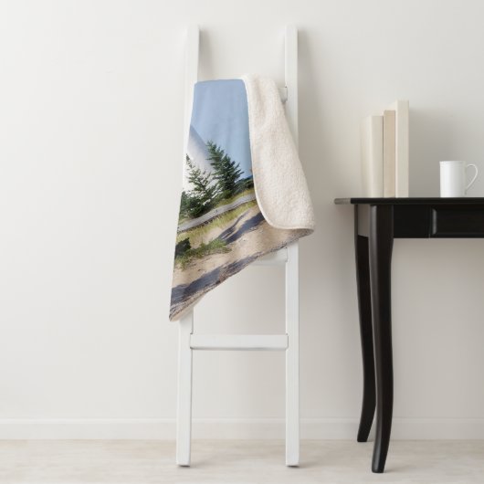 Crisp Point Lighthouse sherpa blanket Sherpa Deken (In situ)