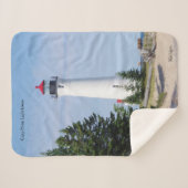 Crisp Point Lighthouse sherpa blanket Sherpa Deken (Voorkant (horizontaal))