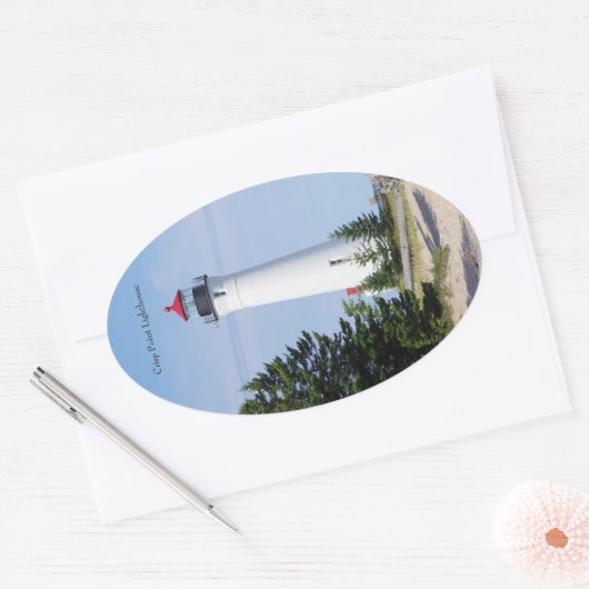 Crisp Point Lighthouse sticker (Envelop)