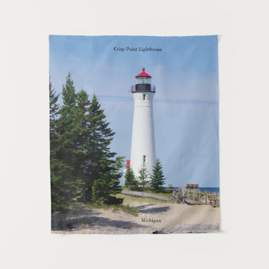 Crisp Point Lighthouse wandtapijt Wandkleed (Voorkant)