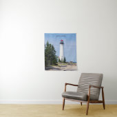 Crisp Point Lighthouse wandtapijt Wandkleed (In situ)