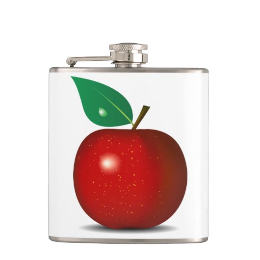 Crisp Red Apple Flask Heupfles (Voorkant)