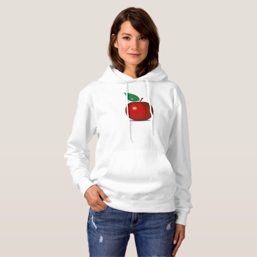 Crisp Red Apple Hoodie (Voorkant volledig)