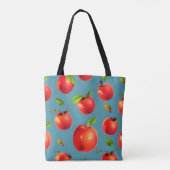 Crisp Red Apples Pattern Tote Bag (Achterkant)