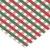Crisp Red en Green Checks Korte Tafelloper (Hoek)
