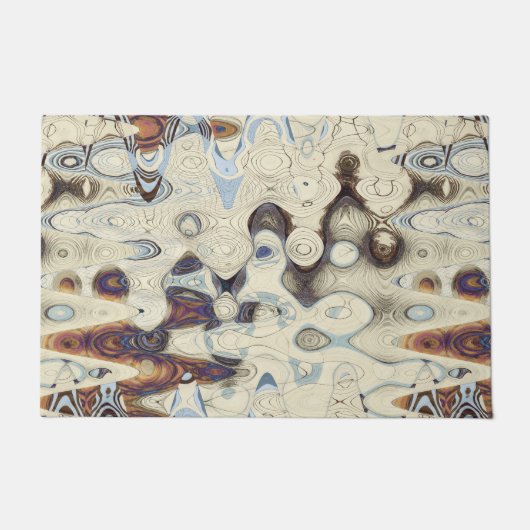 Crisp Retro Patroon Deurmat (Voorkant)