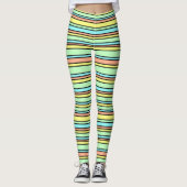 Crisp Sherbet Stripes Leggings (Voorkant)
