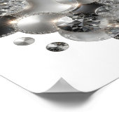 Crisp Silver DIAMONDEN ZIJN EEN MEISJE ZIJN BESTE Poster (Hoek)
