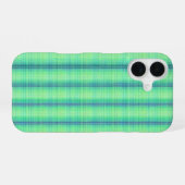 Crisp Tartan Design Phone Case iPhone 16 Hoesje (Achterkant horizontaal)