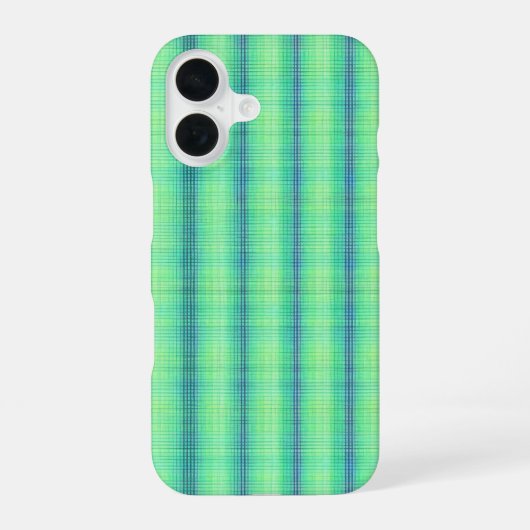 Crisp Tartan Design Phone Case iPhone 16 Hoesje (Achterkant)