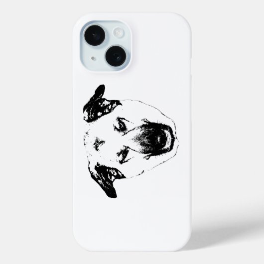 Crisp Vector Honden Kop Hoesje voor Telefoon (Achterkant)
