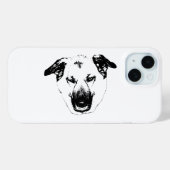 Crisp Vector Honden Kop Hoesje voor Telefoon (Achterkant (horizontaal))