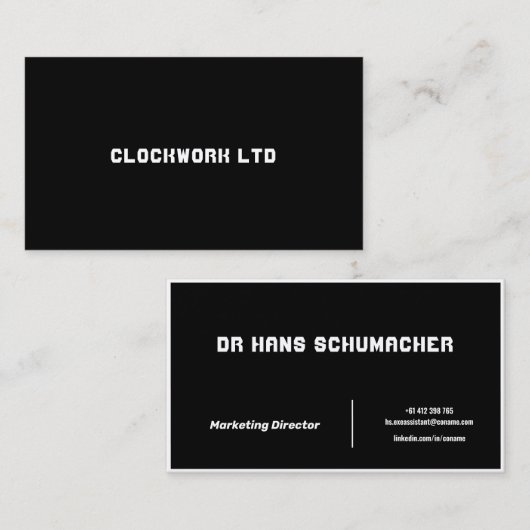 Crisp - Visitekaartje (Voorkant / Achterkant)