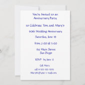 Crisp White Orchids Jubileum Party 60 Kaart (Achterkant)