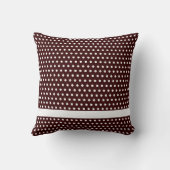 Crisp White Polkadot Pattern Kussen (Achterkant)