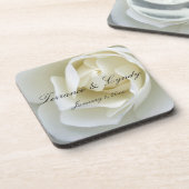 Crisp White Rose Drankjes Onderzetter (Linkerzijde)