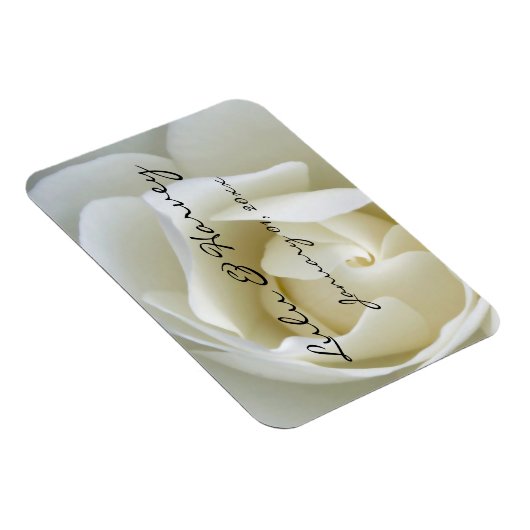 Crisp White Rose Magneet (Rechterzijde)