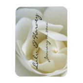 Crisp White Rose Magneet (Verticaal)
