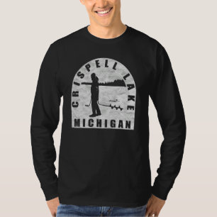 Crispell Lake Ijsvissen Michigan T-shirt