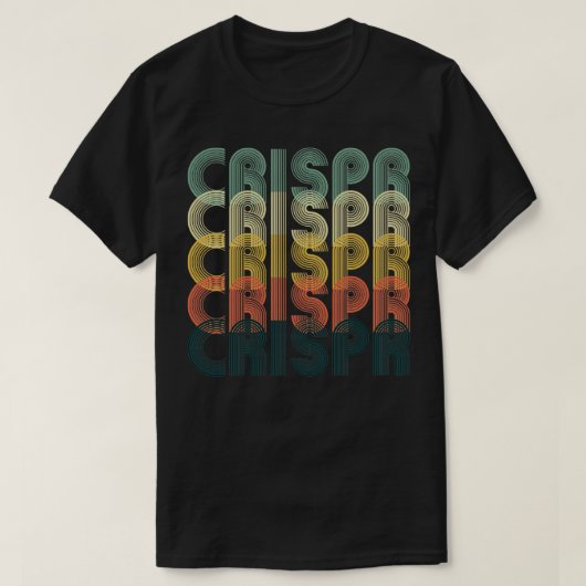 CRISPR Cas9  Retro Science Biology 2 T-shirt (Design voorkant)
